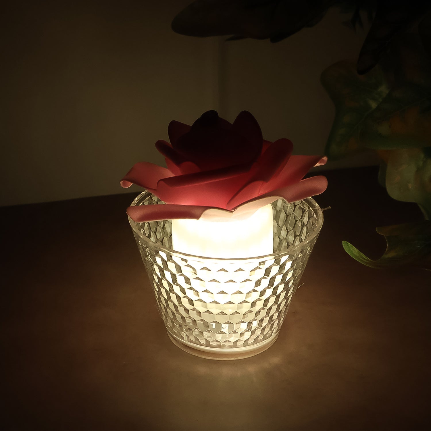 LED Rose Flower Decorative Flameless Tealight Candles - (6 Pc / Set) LED Rose Flower Decorative Flameless Tealight Candles - (6 Pc / Set)